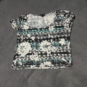 About a Girl Floral Design T - Shirt